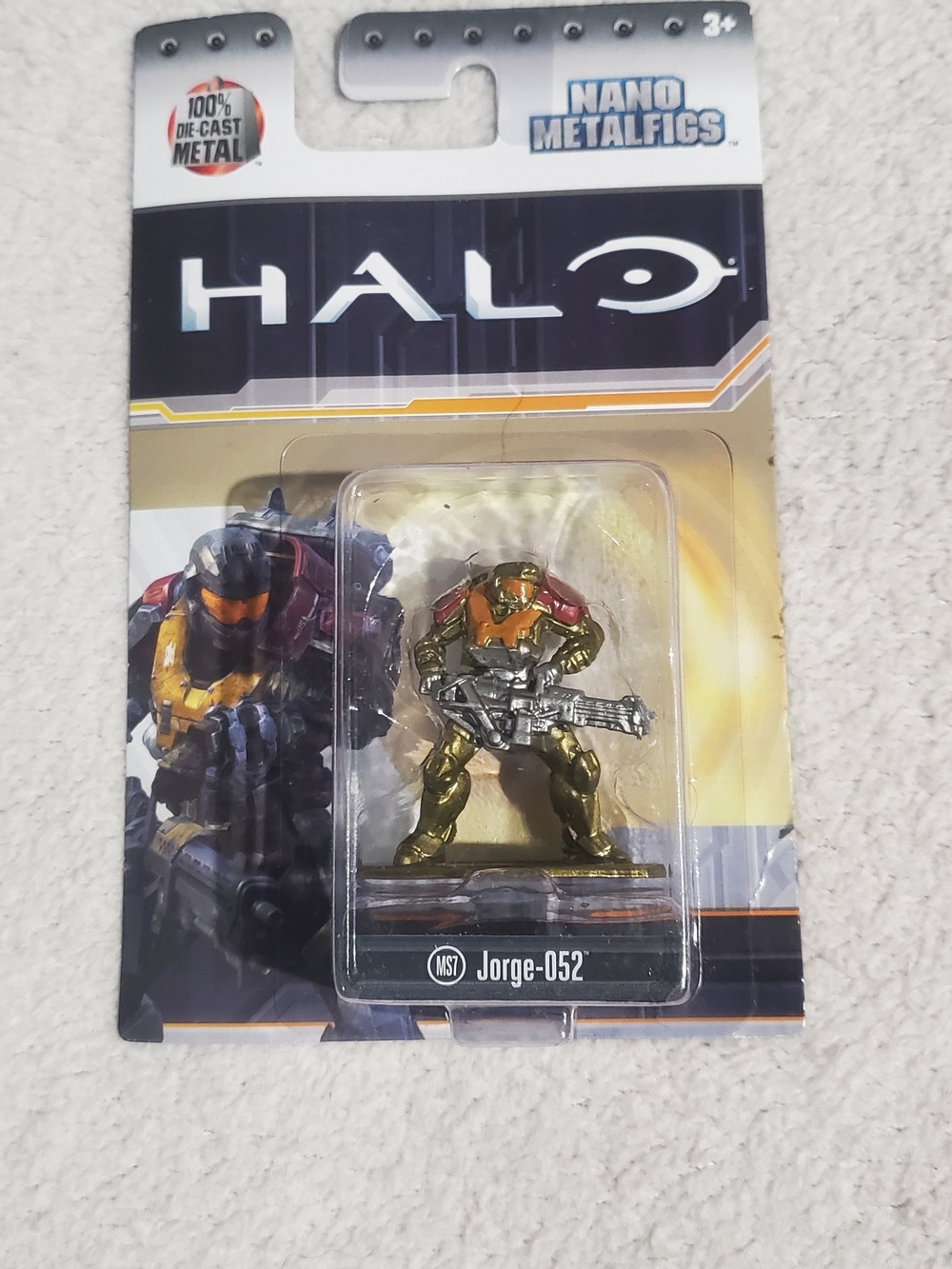Halo Nano Metalfigs Jorge-052 Die-Cast Figure - Gold & Orange